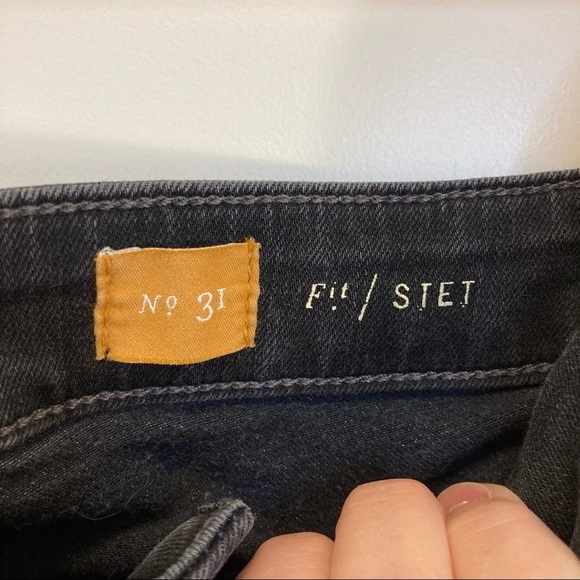 PILCRO &  The Letterpress ANTHROPOLOGIE Sz 31 Skinny Stet Dark Knight Fit Jeans - Picture 4 of 7